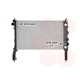 Radiateur, refroidissement du moteur VAN WEZEL 37012717