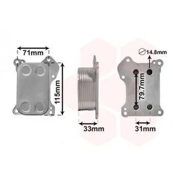 Radiateur d'huile VAN WEZEL 37013701