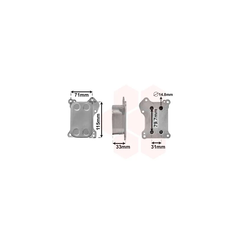 Radiateur d'huile VAN WEZEL 37013701