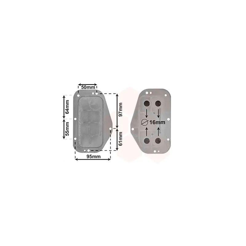Boîtier, filtre à huile VAN WEZEL 37013702