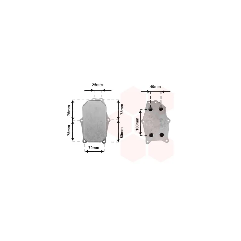 Radiateur d'huile VAN WEZEL 37013707