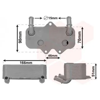 Radiateur d'huile VAN WEZEL 37013710