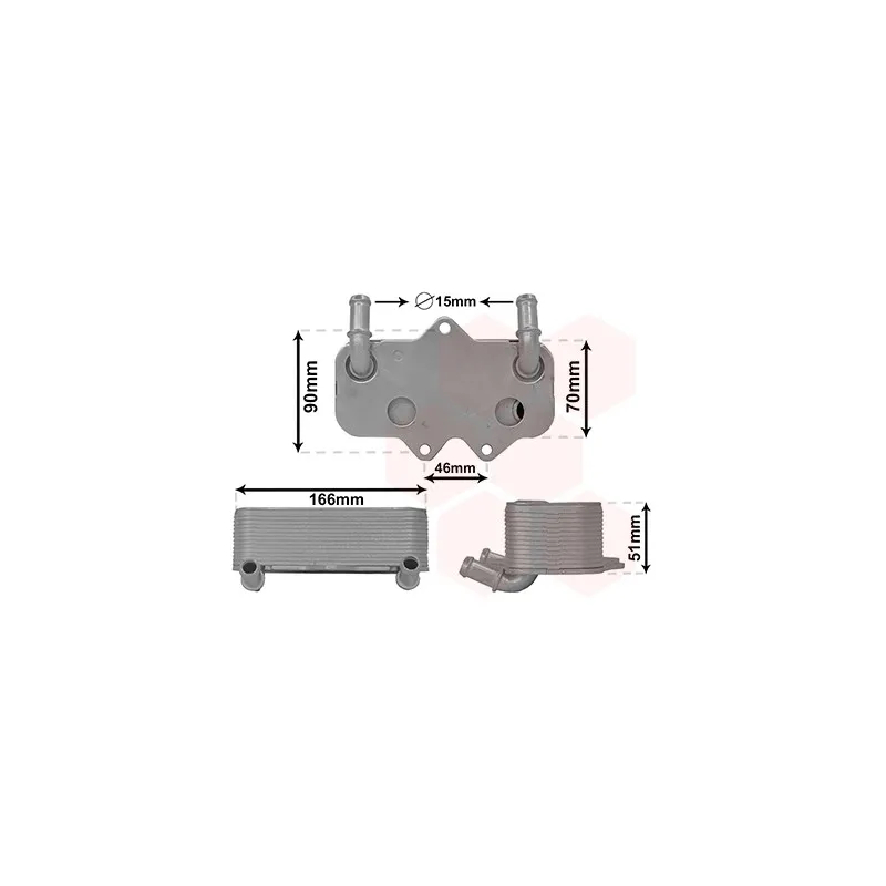 Radiateur d'huile VAN WEZEL 37013710