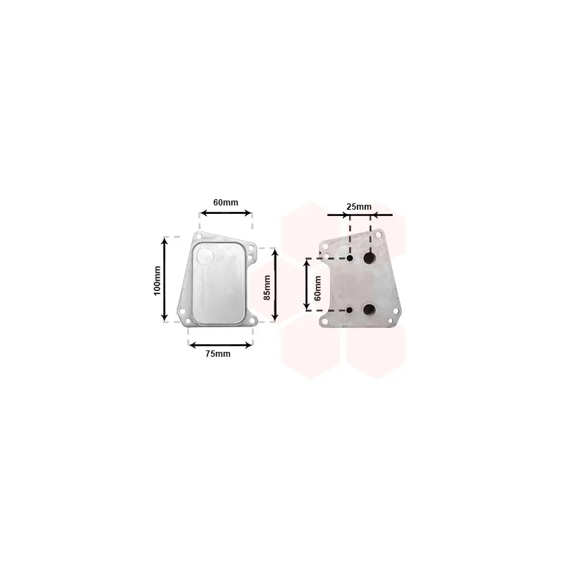 Radiateur d'huile VAN WEZEL 37013720