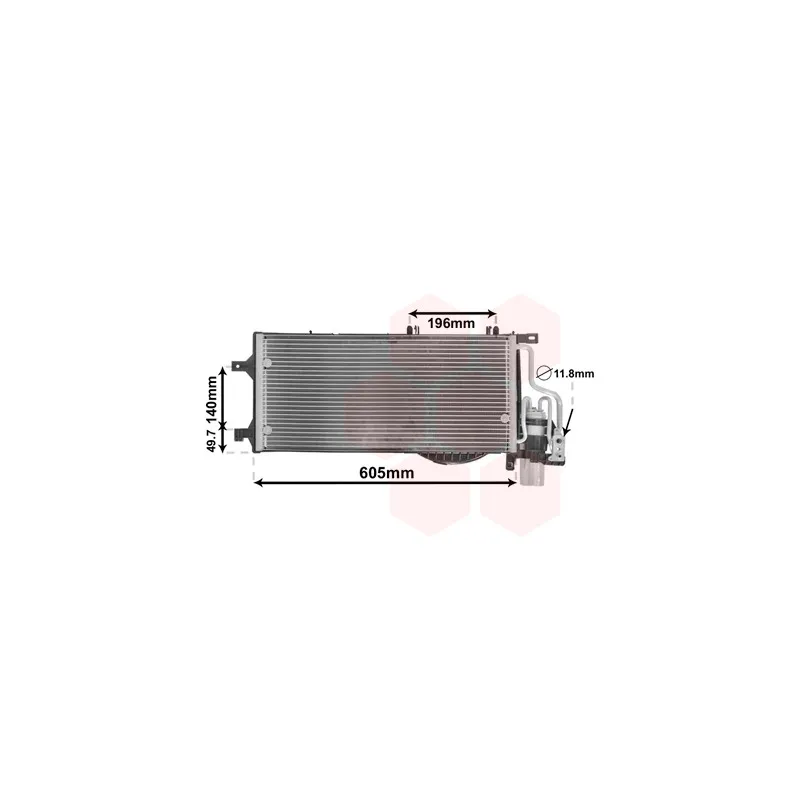 Condenseur, climatisation VAN WEZEL 37015370