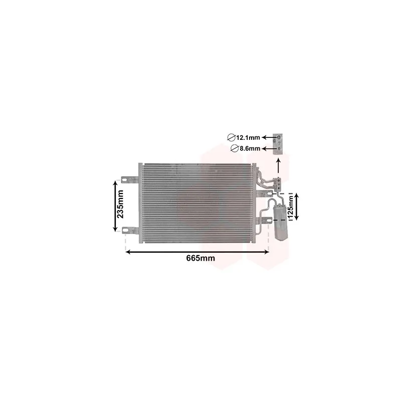 Condenseur, climatisation VAN WEZEL 37015394