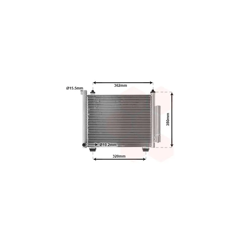 Condenseur, climatisation VAN WEZEL 37015402