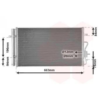 Condenseur, climatisation VAN WEZEL