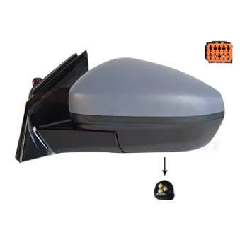 Rétroviseur extérieur VAN WEZEL 3729817