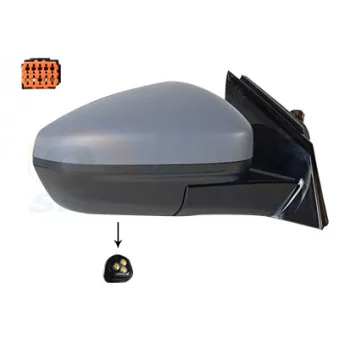 Rétroviseur extérieur VAN WEZEL 3729818