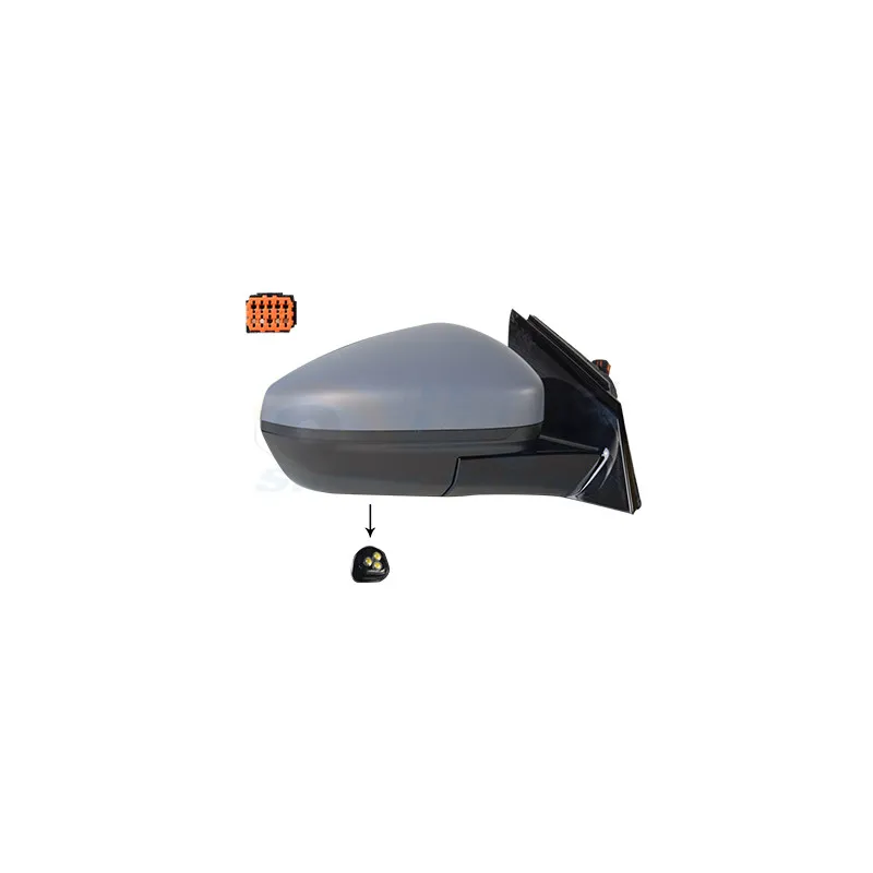 Rétroviseur extérieur VAN WEZEL 3729818