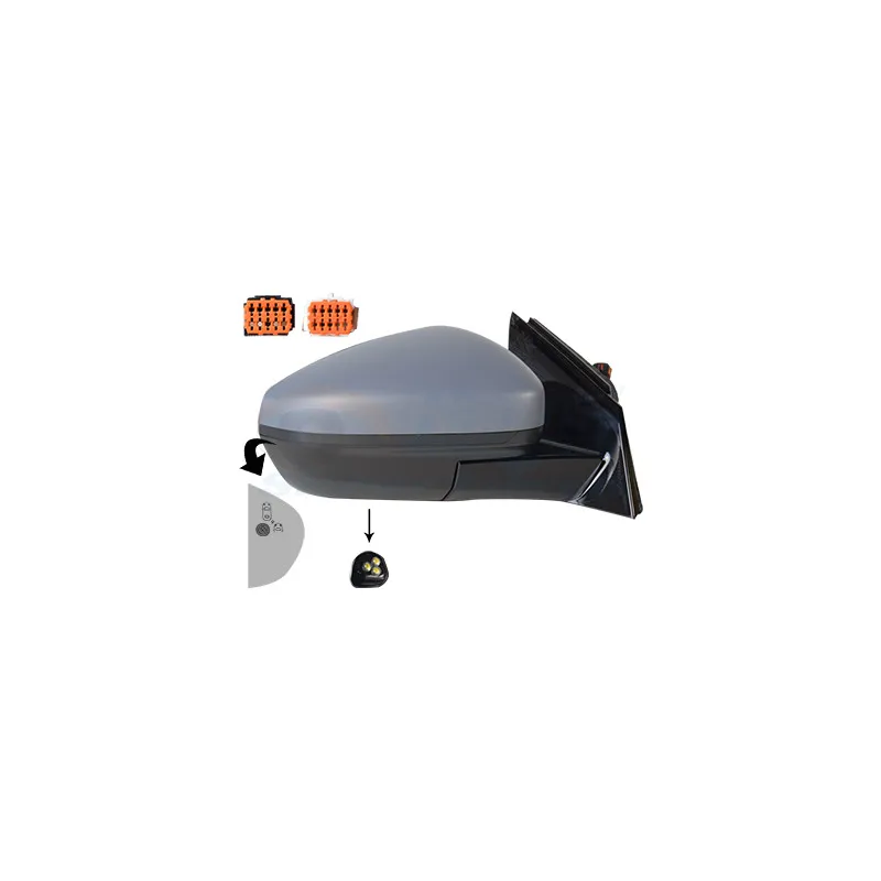 Rétroviseur extérieur VAN WEZEL 3729828