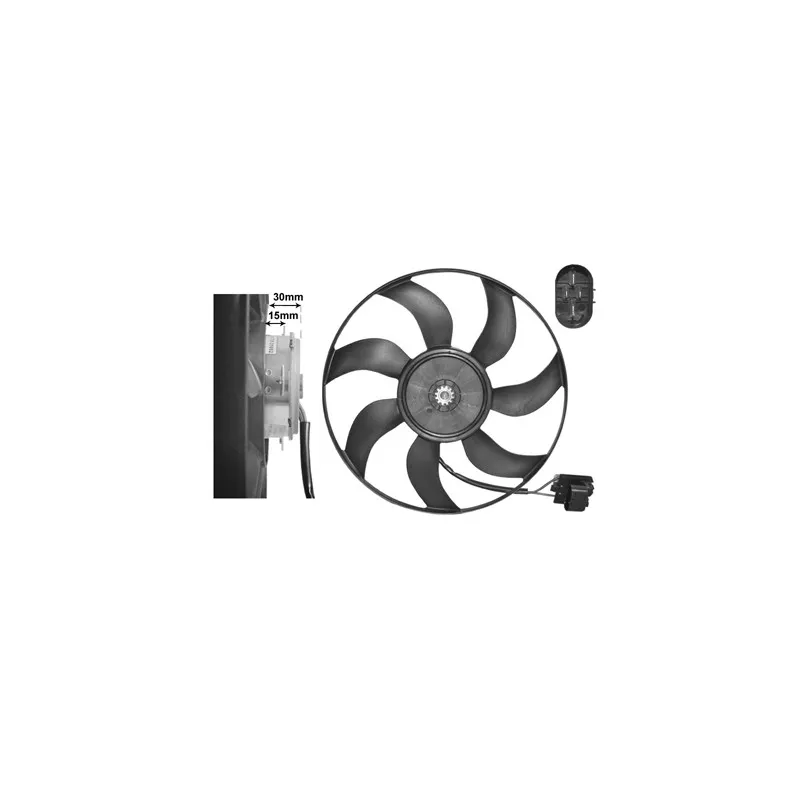 Ventilateur, refroidissement du moteur VAN WEZEL 3749744