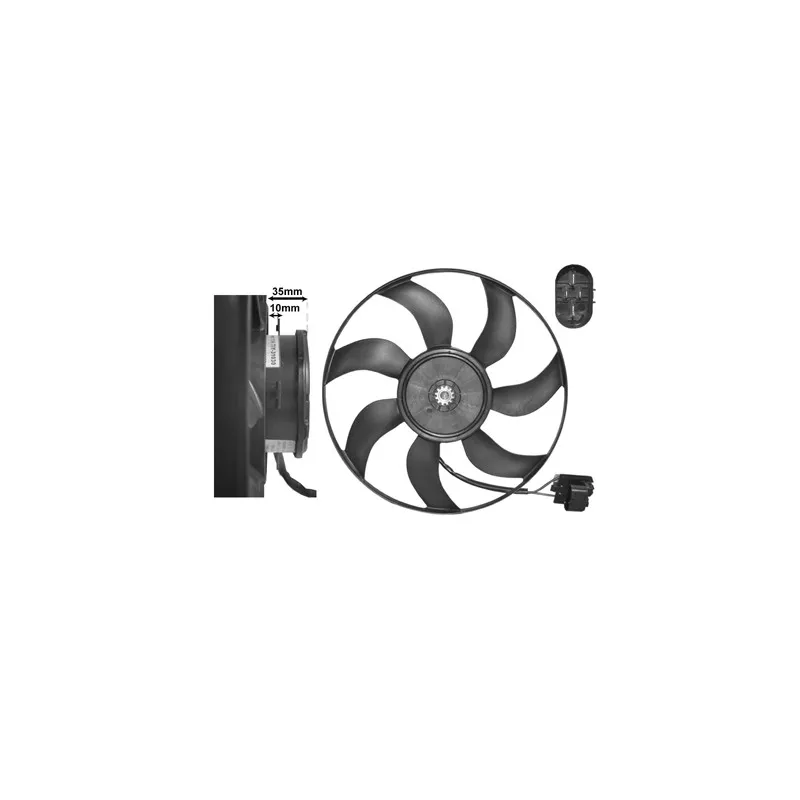 Ventilateur, refroidissement du moteur VAN WEZEL 3749745