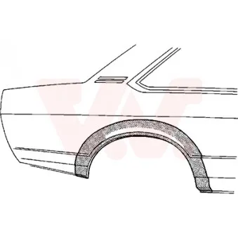 Panneau latéral arrière droit VAN WEZEL 3757148
