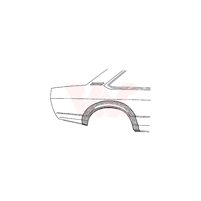 Panneau latéral arrière droit VAN WEZEL 3757148