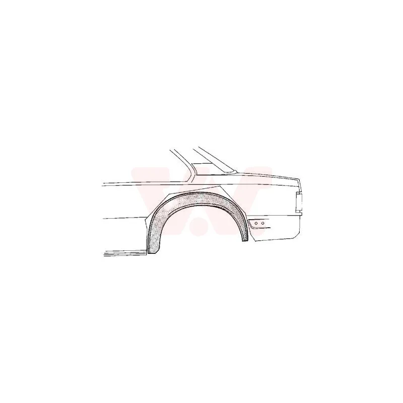 Panneau latéral arrière gauche VAN WEZEL 3766345