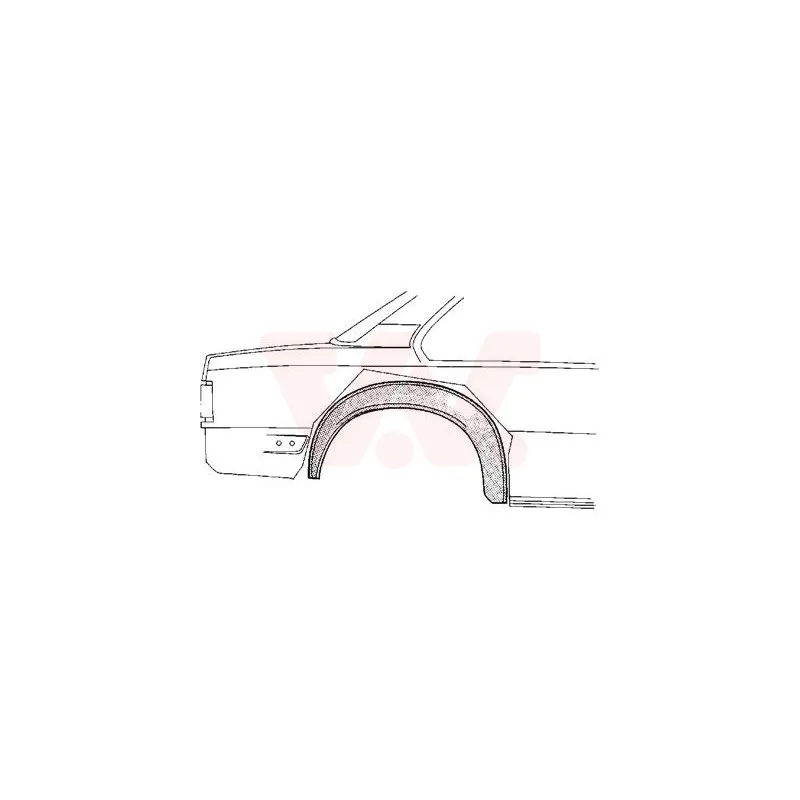 Panneau latéral arrière droit VAN WEZEL 3766346