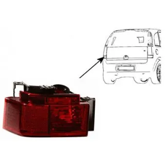 Feu antibrouillard arrière VAN WEZEL 3782927
