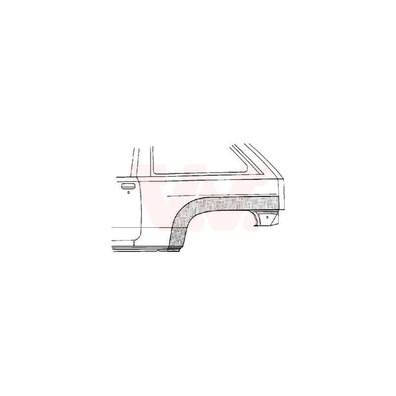 Panneau latéral arrière gauche VAN WEZEL 3788145