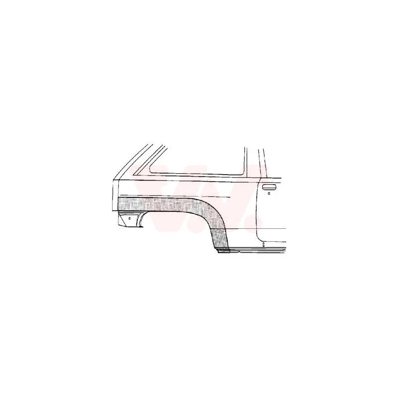 Panneau latéral arrière droit VAN WEZEL 3788146