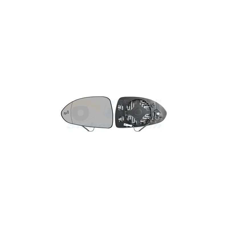 Verre de rétroviseur, rétroviseur extérieur VAN WEZEL 3804835