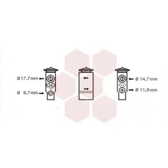 Détendeur, climatisation VAN WEZEL 40001349