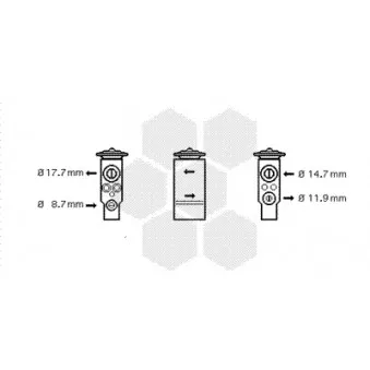 Détendeur, climatisation VAN WEZEL 40001350
