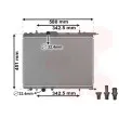Radiateur, refroidissement du moteur VAN WEZEL 40002001 - Visuel 1