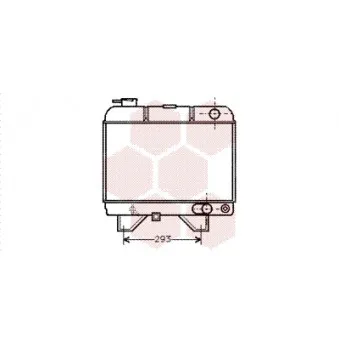Radiateur, refroidissement du moteur VAN WEZEL 40002021