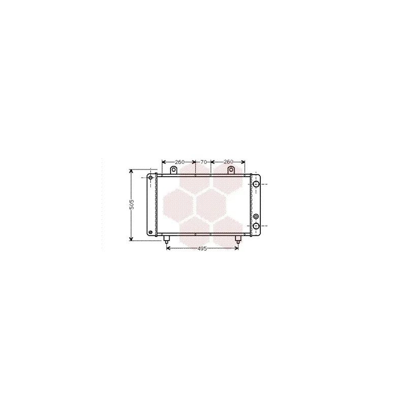 Radiateur, refroidissement du moteur VAN WEZEL 40002032