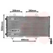 Radiateur, refroidissement du moteur VAN WEZEL 40002033 - Visuel 1