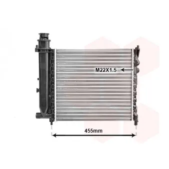 Radiateur, refroidissement du moteur VAN WEZEL 40002073