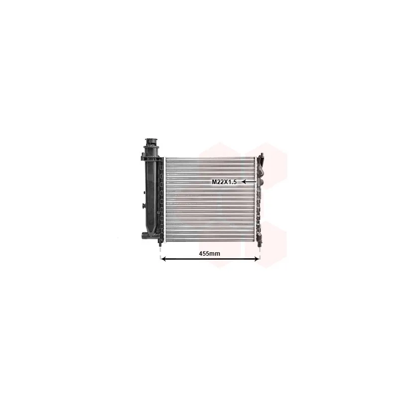 Radiateur, refroidissement du moteur VAN WEZEL 40002073