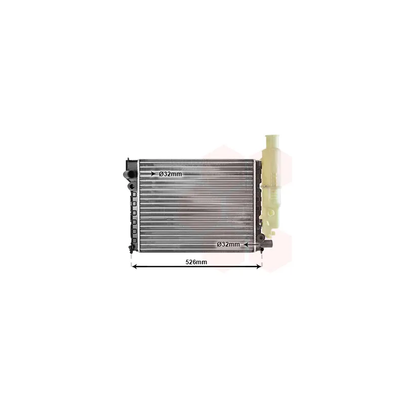 Radiateur, refroidissement du moteur VAN WEZEL 40002092