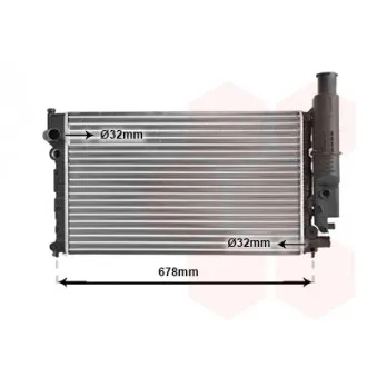 Radiateur, refroidissement du moteur VAN WEZEL 40002097
