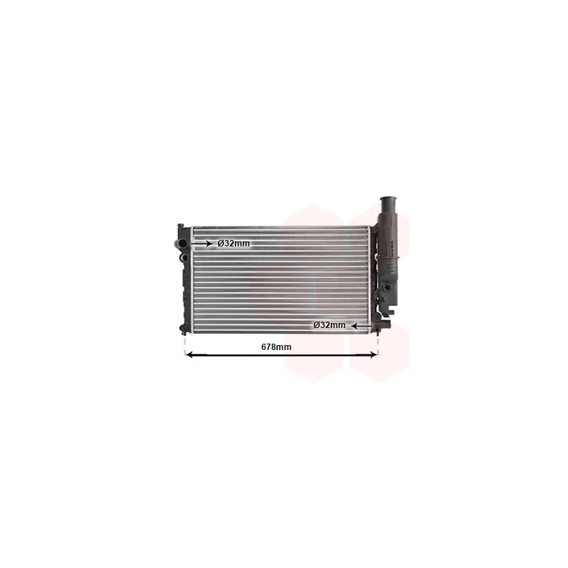 Radiateur, refroidissement du moteur VAN WEZEL 40002097