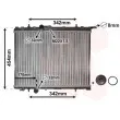 Radiateur, refroidissement du moteur VAN WEZEL 40002189 - Visuel 1