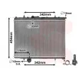Radiateur, refroidissement du moteur VAN WEZEL 40002247 - Visuel 1