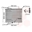 Radiateur, refroidissement du moteur VAN WEZEL 40002249 - Visuel 1