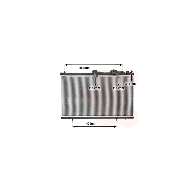 Radiateur, refroidissement du moteur VAN WEZEL 40002296
