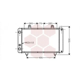 Radiateur, refroidissement du moteur VAN WEZEL 40002319