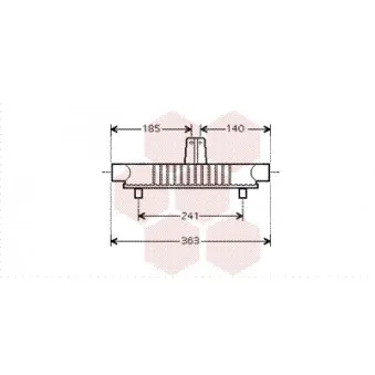 Radiateur d'huile VAN WEZEL 40003284