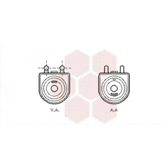 Radiateur d'huile VAN WEZEL 40003297