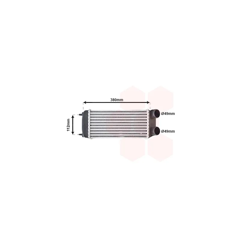 Intercooler, échangeur VAN WEZEL 40004294