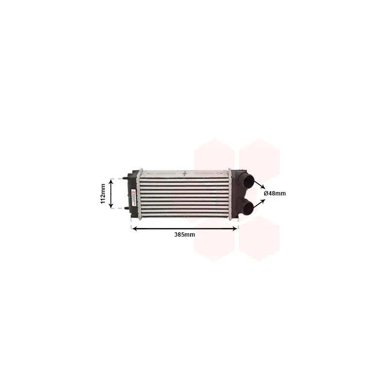 Intercooler, échangeur VAN WEZEL 40004299