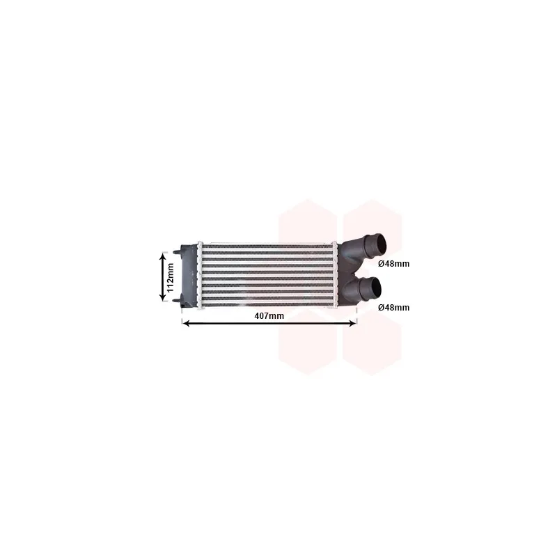 Intercooler, échangeur VAN WEZEL 40004337