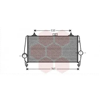 Intercooler, échangeur VAN WEZEL 40004338