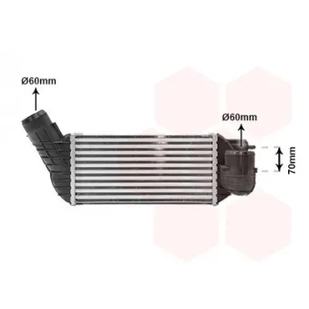 Intercooler, échangeur VAN WEZEL 40004341
