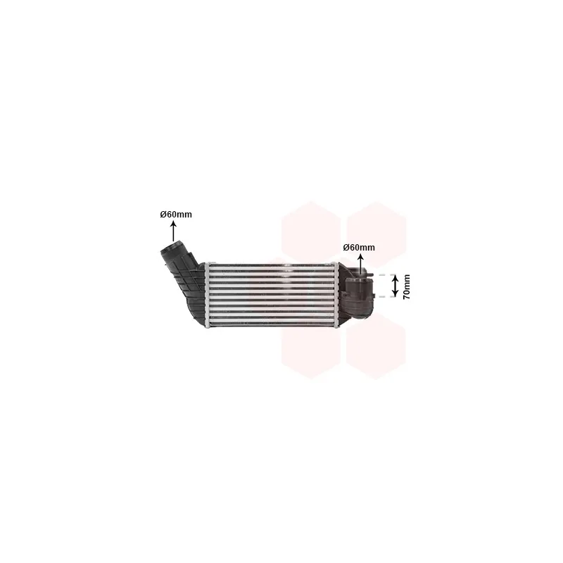 Intercooler, échangeur VAN WEZEL 40004341
